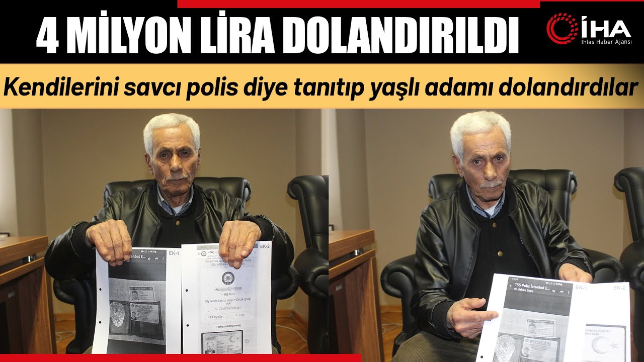 Kendilerini Savcı Polis Diye Tanıtıp Yaşlı Adamı 4 Milyon Lira Dolandırdılar