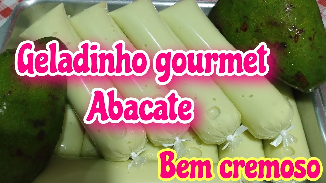 Geladinho gourmet de Abacate 🥑 Super cremoso 😋