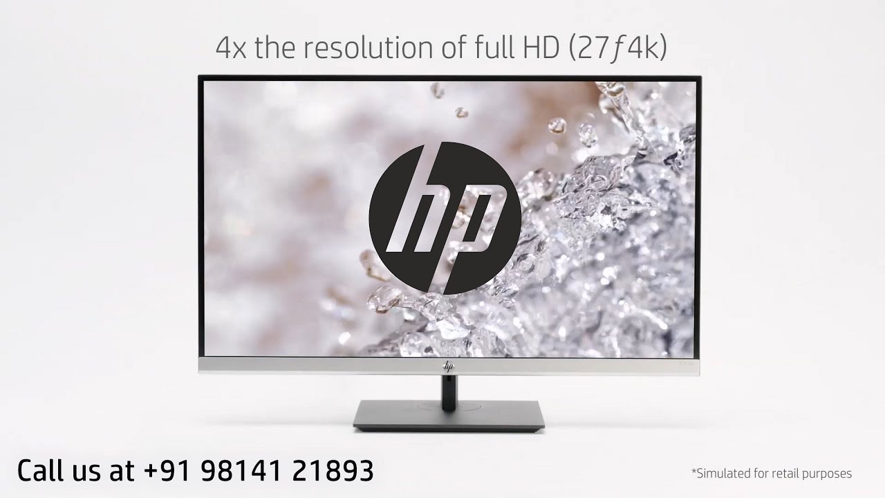 HP f Series Monitors - 22f, 24f, 24fw, 27f, 27fw & 27f 4K