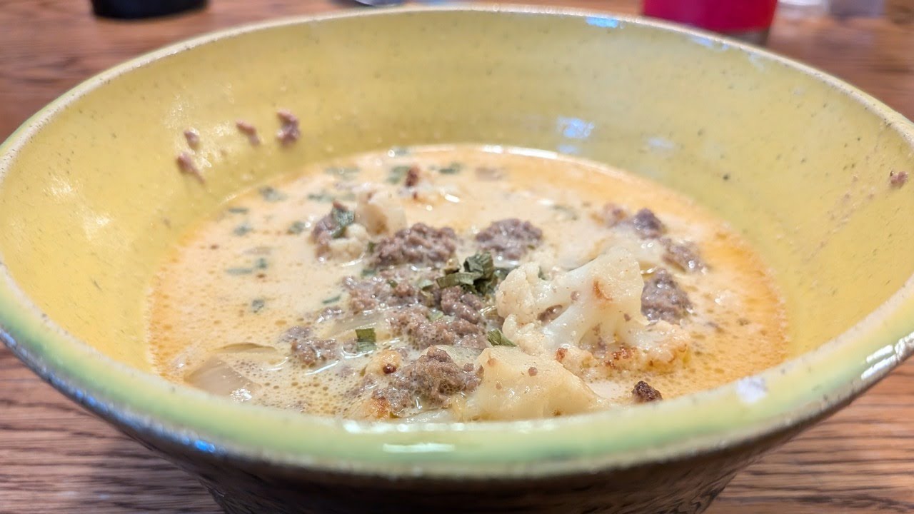 Keto, cheeseburger soup, sausage bowls made with can chicken
