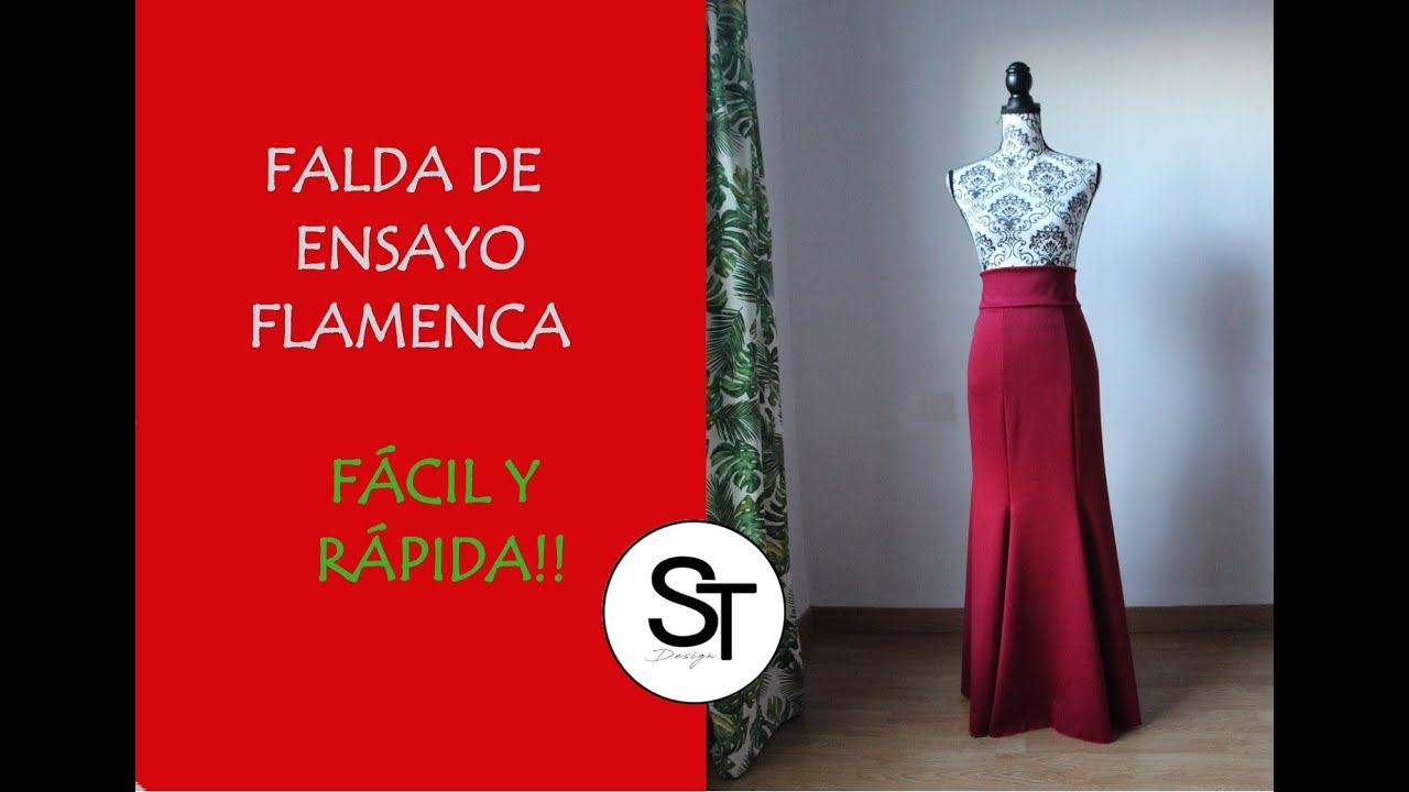 FALDA DE ENSAYO FLAMENCA - FALDA DE BAILE FLAMENCO