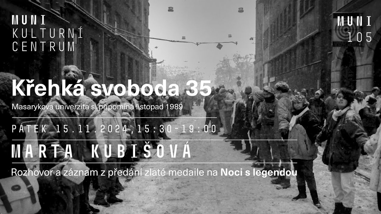 Křehká svoboda 35 | Rozhovor a předání Zlaté medaile Masarykovy univerzity Martě Kubišové