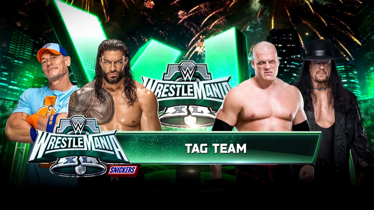 Roman Reigns & John Cena vs Kane & The Undertaker | Dream Tag Team Match | Full Fight