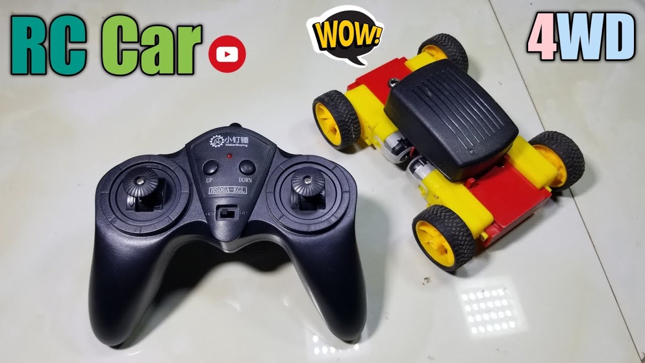 How to make a RC car at home.🎮