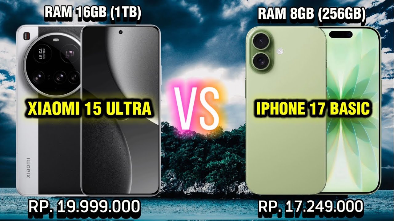 🔥 DUEL HP TERBARU 2026! Xiaomi 15 Ultra vs iPhone 17 Basic | Harga & Spek Bikin Kaget! 😱