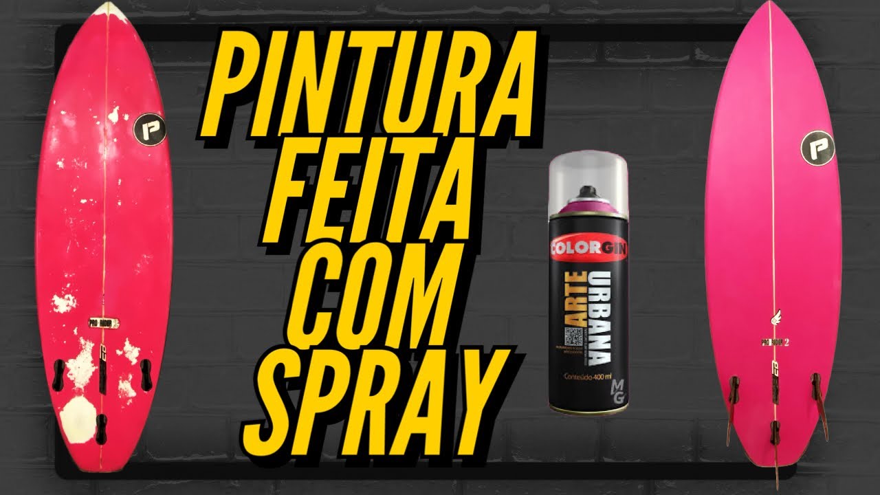 Como pintar uma prancha de surf com tinta spray