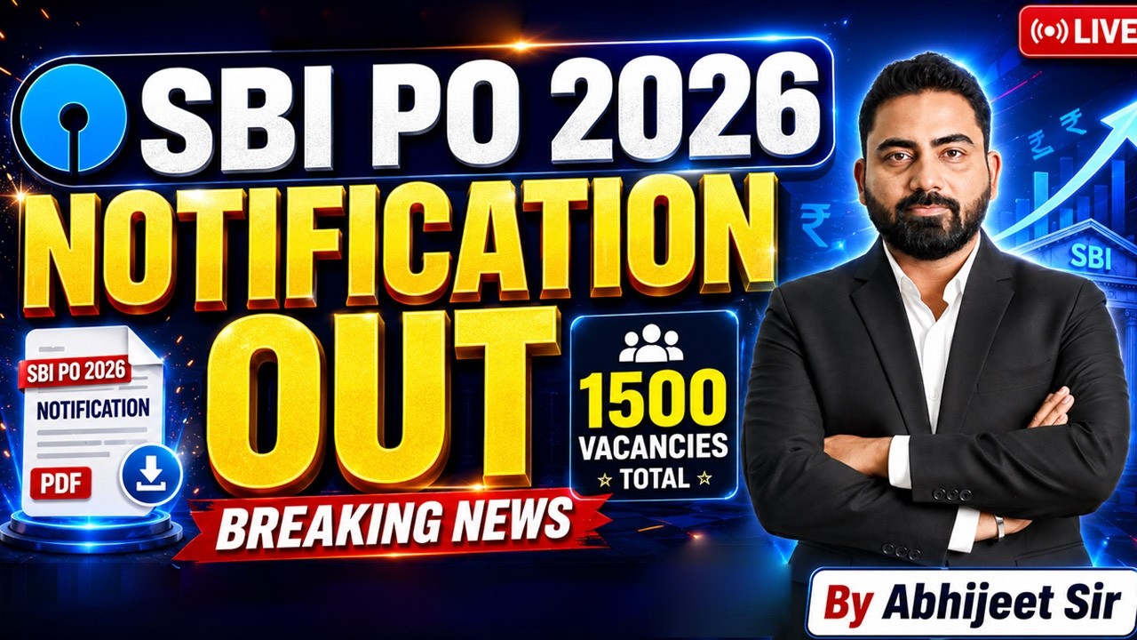 SBI PO 2026 Notification Out