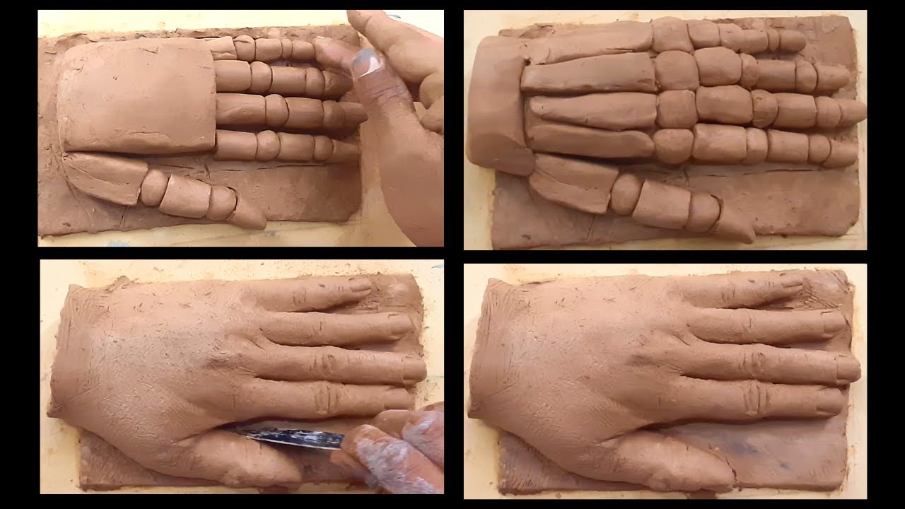 Human Hand Clay Modeling | Sculpting the Human Hand | How to Sculpt  a Human Hand | Simple Sculpting