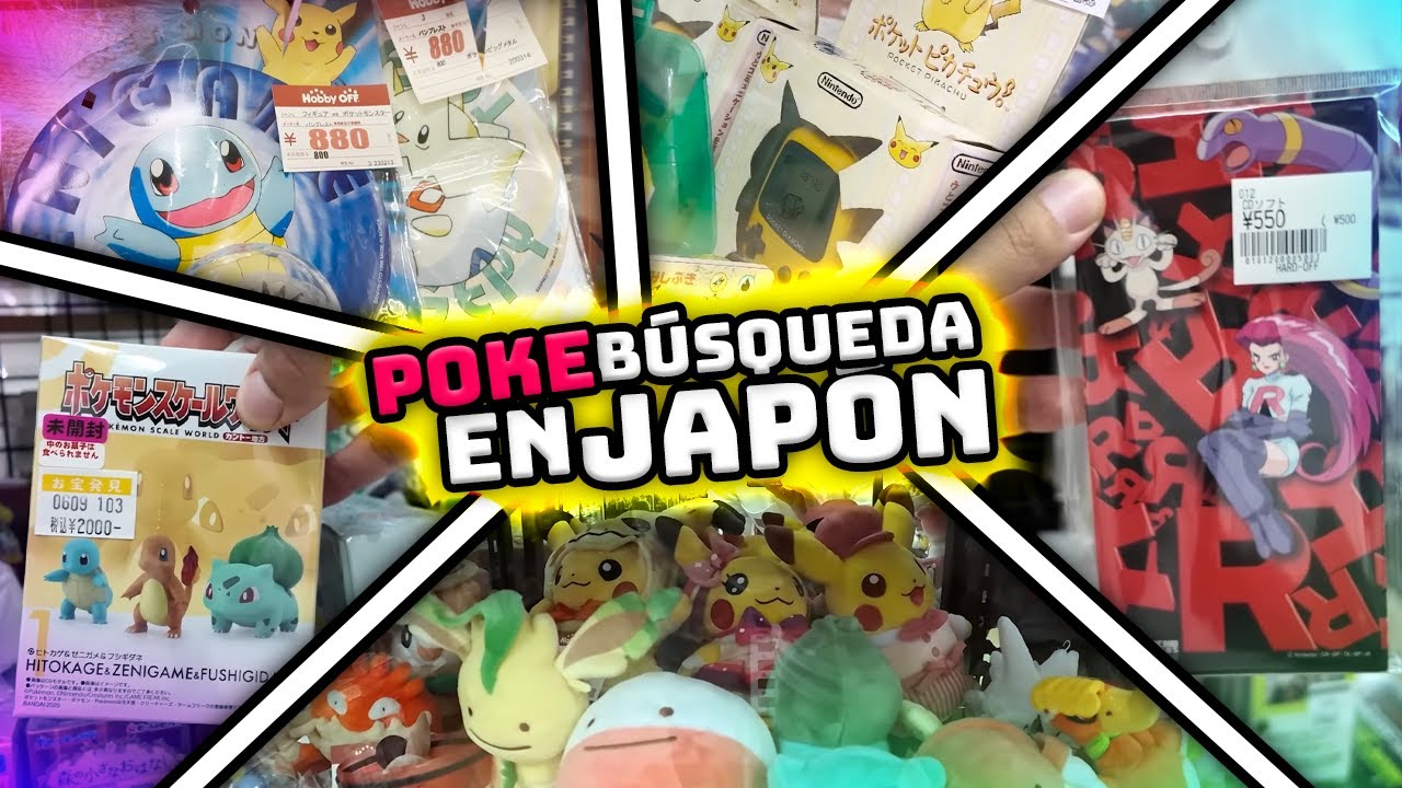 Buscando OBJETOS de POKEMON en Tiendas de Segunda en JAPON (HAY DE TODO)