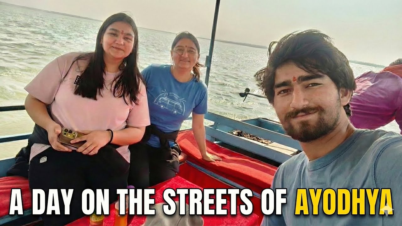 Full day fun on streets of Ayodhya😅exploring what to eat #travel#vlog#explore 