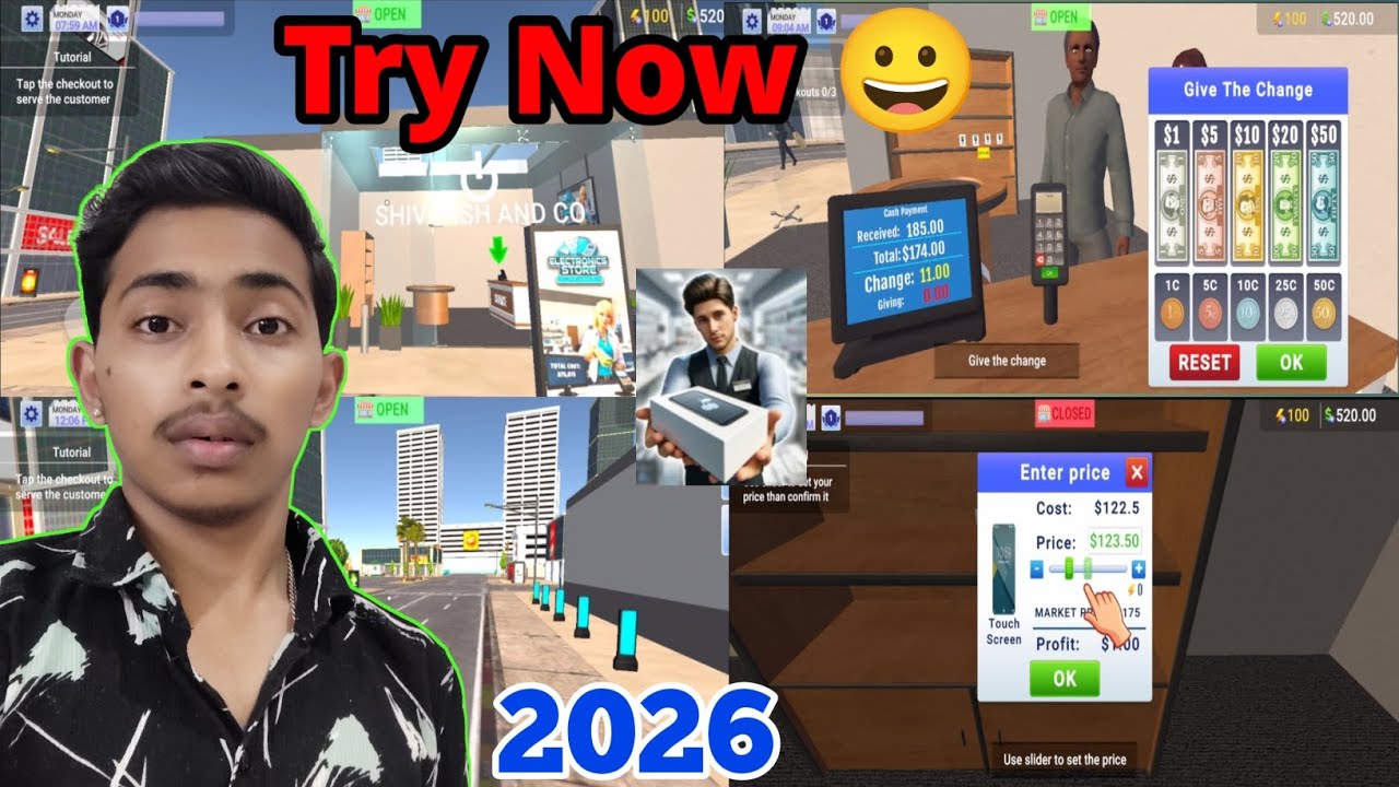 Electronic Store Simulator 3d Gameplay 2026 🤯 Abhi Try Kare Is Game Ko. #gaming 