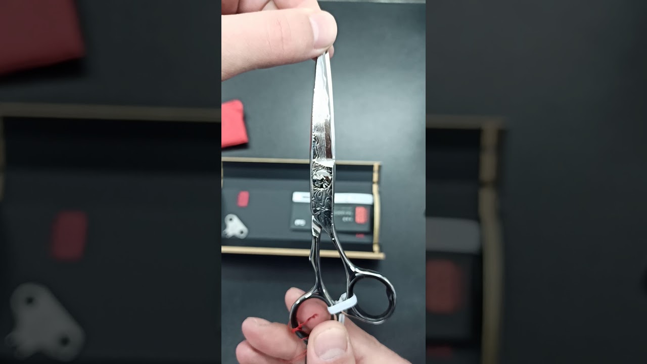 Unboxing Kasho Damascus scissor by Boc Daniel Academy Salon