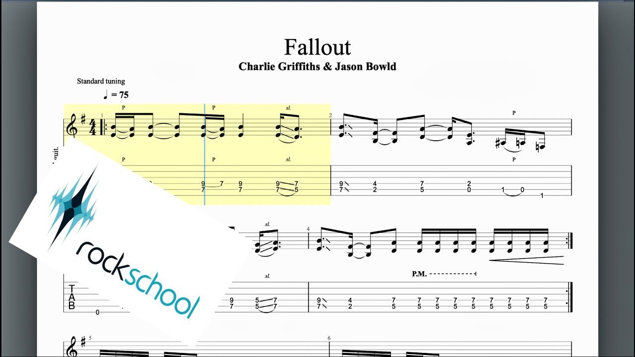 Fallout Rockschool Grade 3 Guitar