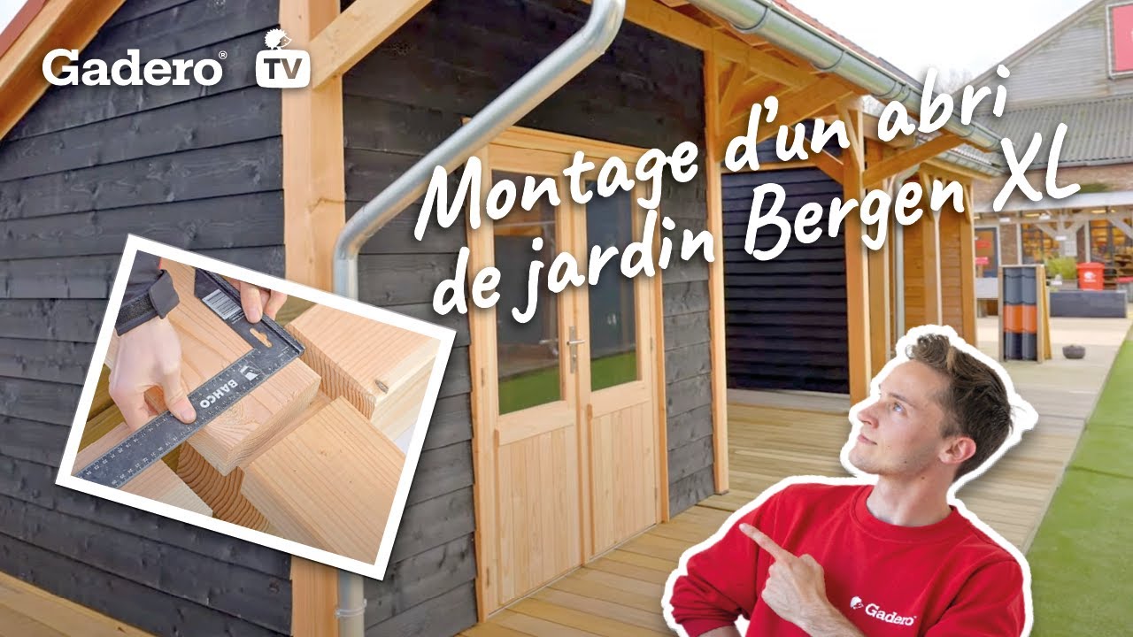 Montage d'un abri de jardin Bergen XL