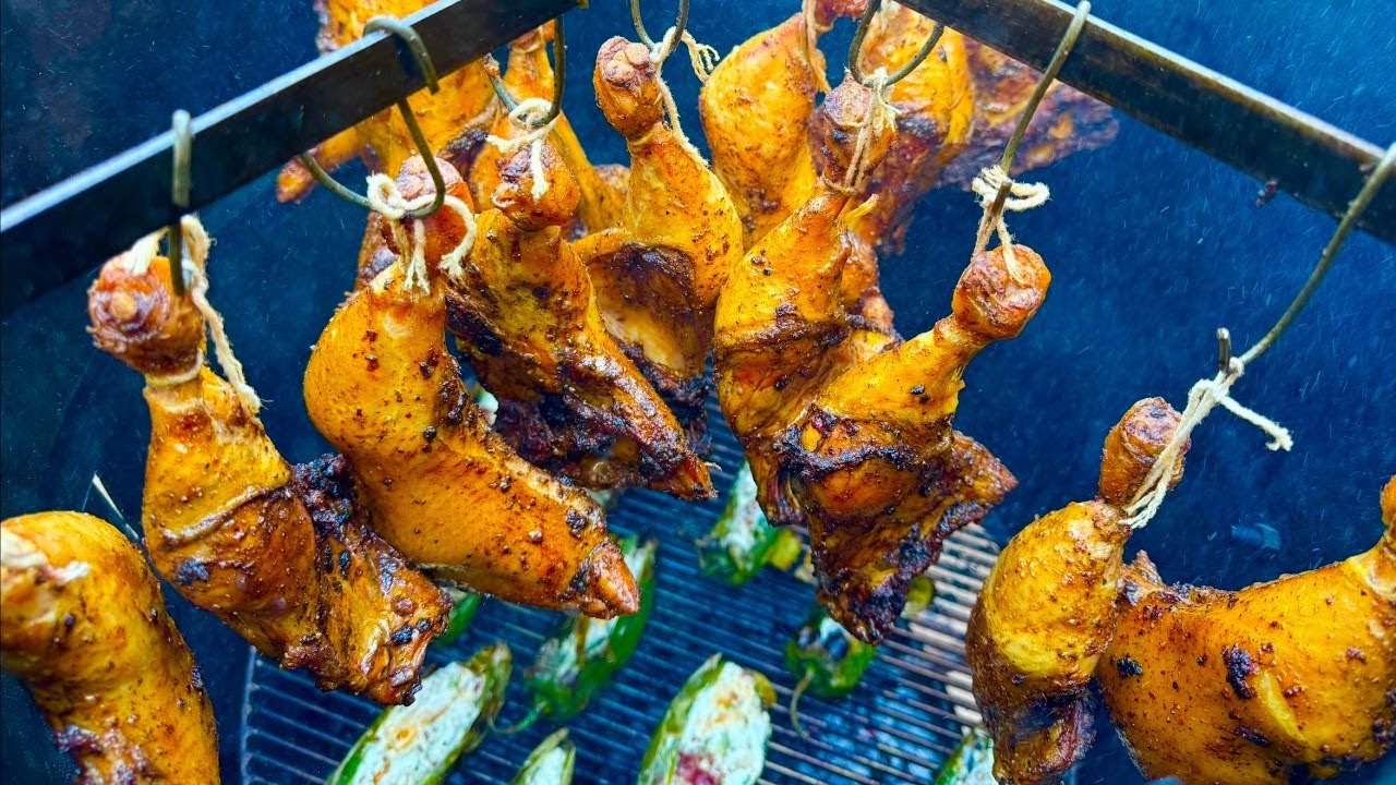 POLLO enchilado y ahumado DELICIOSO!!! || Ruta La Nueve