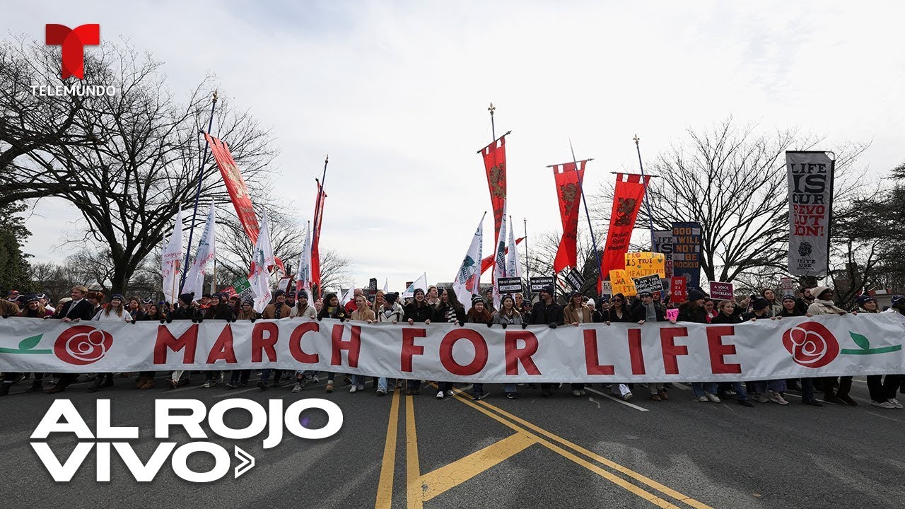 Manifestantes antiaborto participan en la Marcha Anual por la Vida en Washington, D.C.
