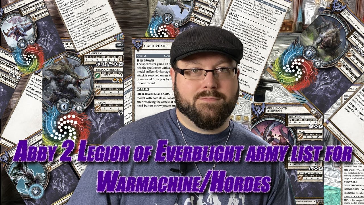 My Abby 2 Legion of Everblight army list for Warmachine/Hordes