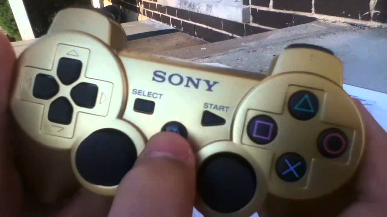 PS3 Dualshock 3 Wireless Controller Unboxing (Metallic Gold) | Gamestop Exclusive