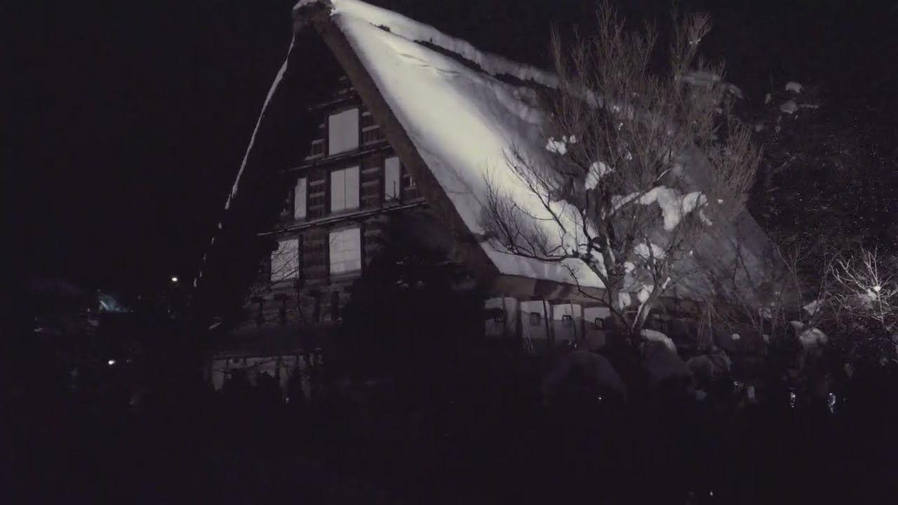353.ライトアップ2024-2_Shirakawa-go movie images - Winter | Shirakawa village, Japan