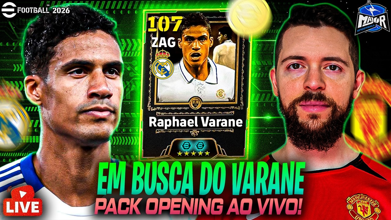 PACK OPENING DO VARANE! 😱 Defesa ABSURDA no eFootball 2026 + Tentando se Manter na 1ª Divisão!