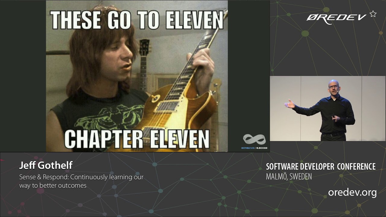 Jeff Gothelf - Sense & Respond  Continuously learning our way to better outcomes | &Oslash;redev 2018