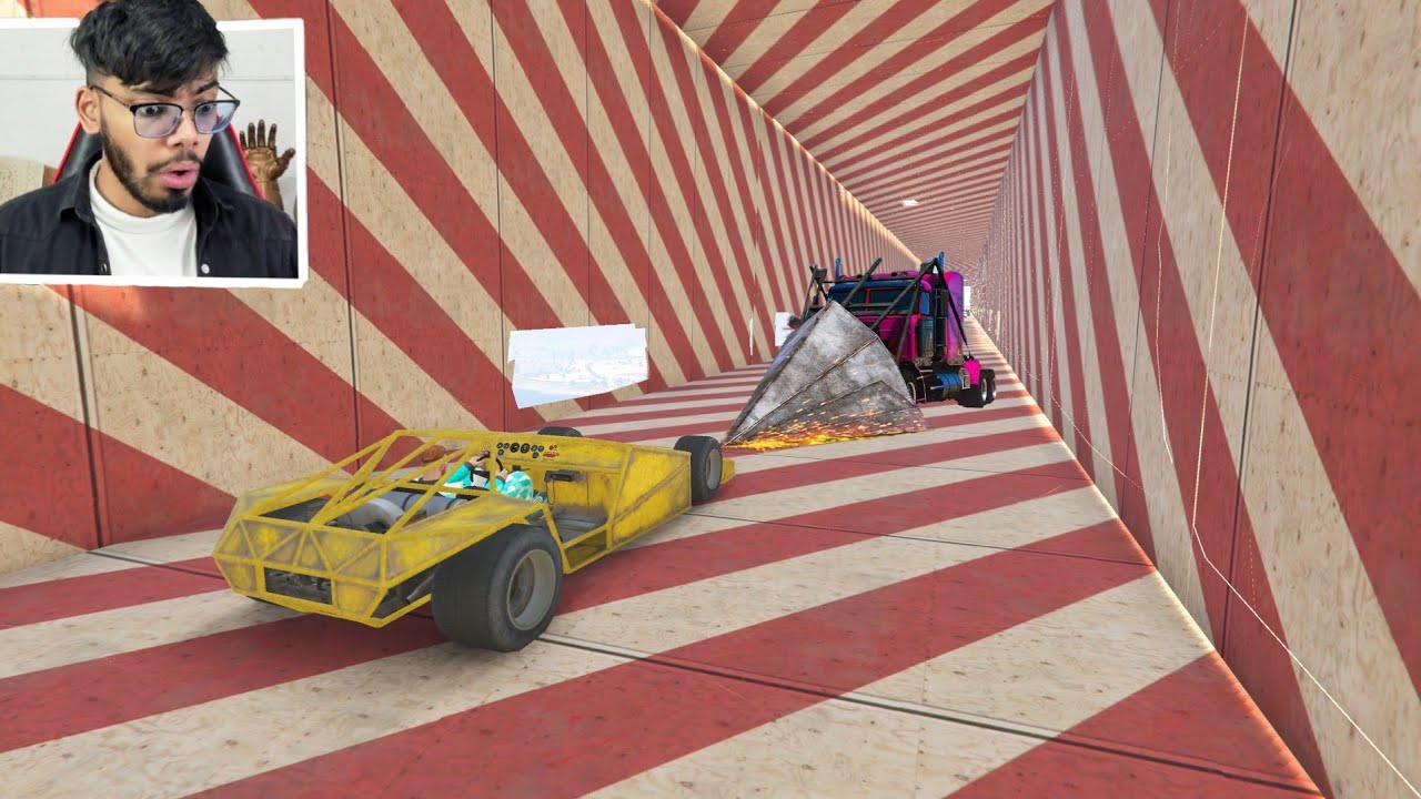 Cars vs Cars in Holes Challenge in GTA 5!