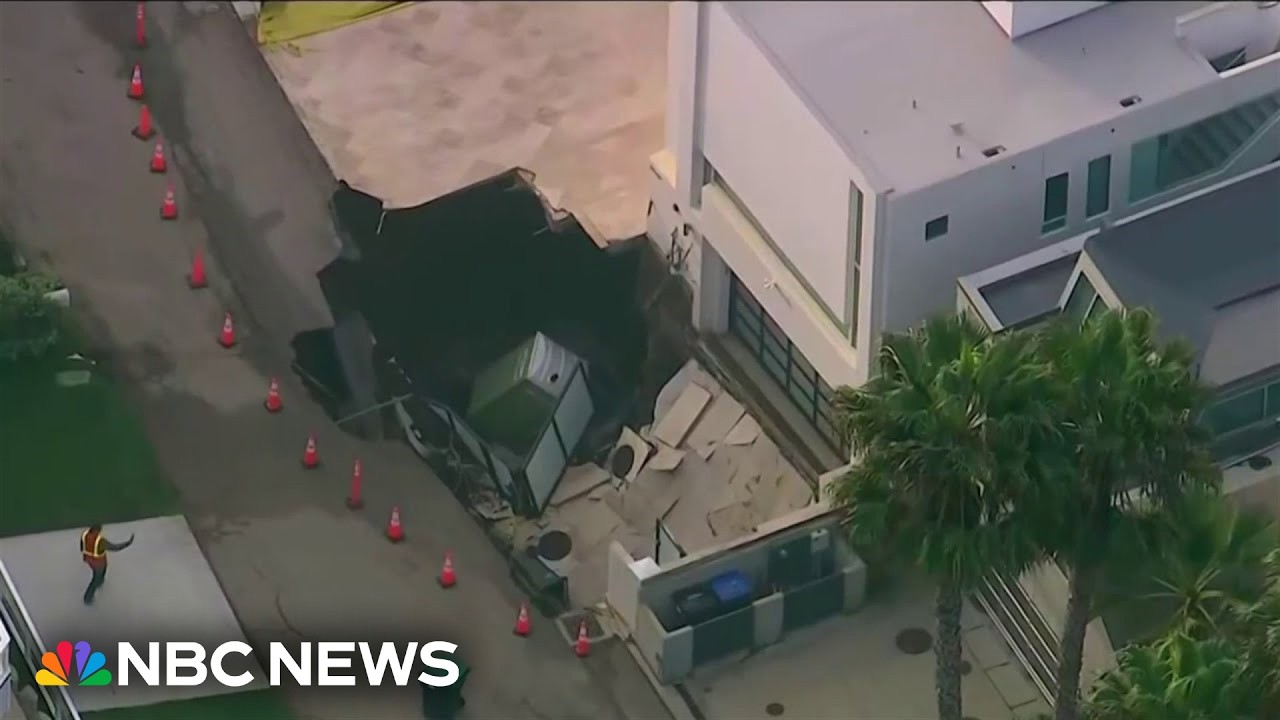 Sinkhole threatens mansion once linked to Nicolas Cage