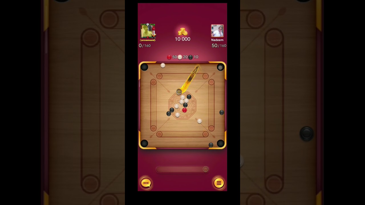 Gameplay 😍#carrompool #discpool #miniclip #gaming #shotrs