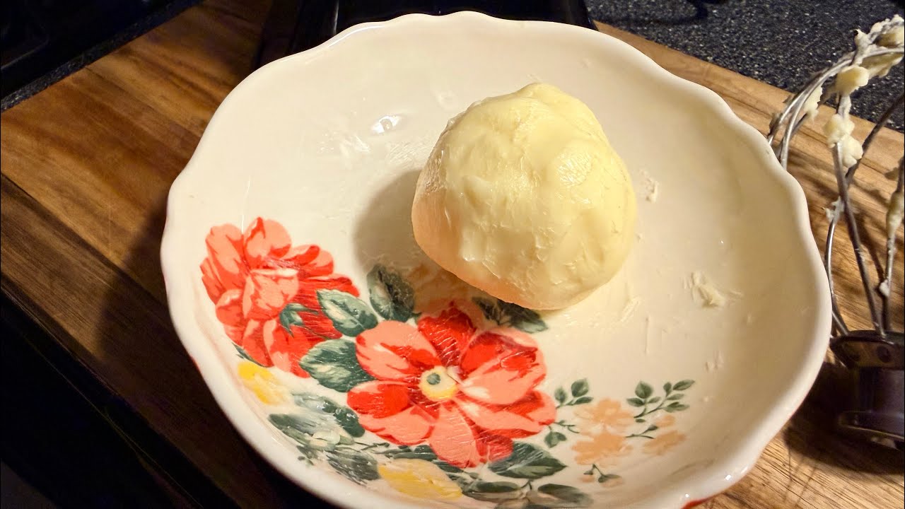 We made homemade butter out of Heavy Whipping Cream.