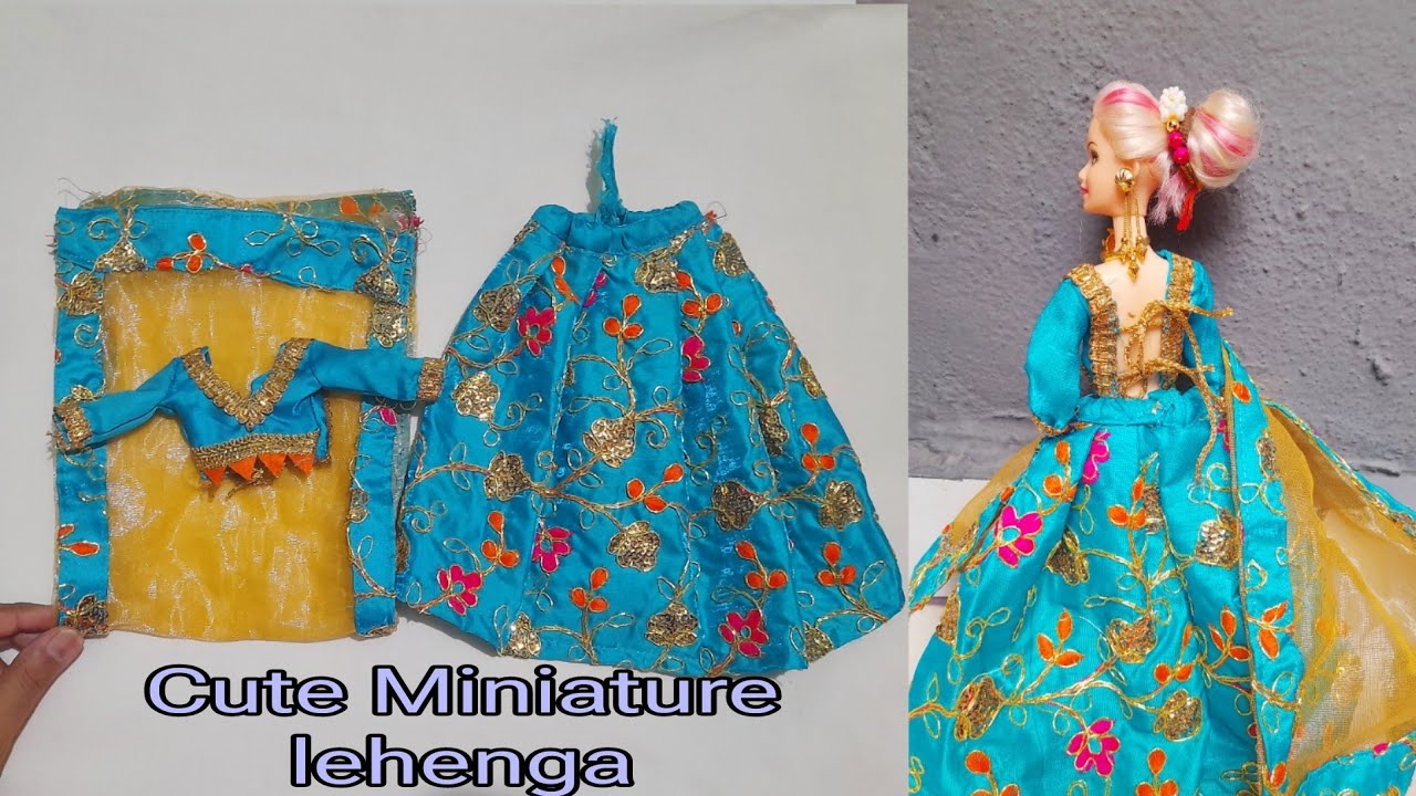 Cute Mini lehenga Choli /Best  Miniature Things /@Dcreatingextra