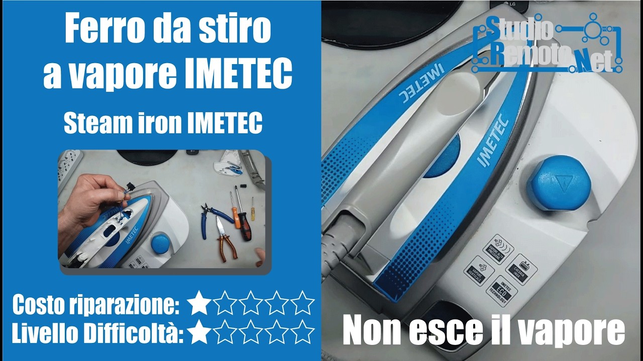 Ferro da stiro con caldaia IMETEC -  Non esce il vapore