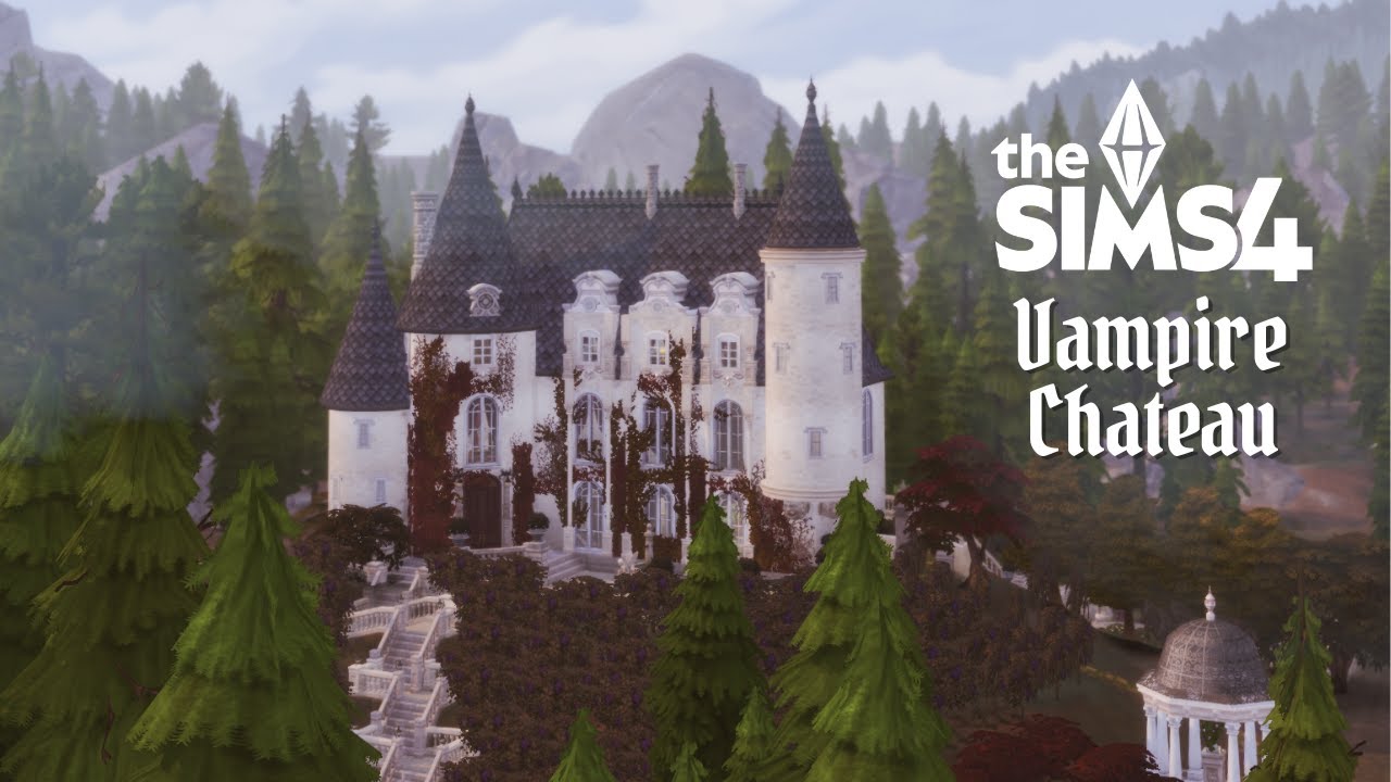 Шато Сангвин 🍷🧛🏻🩸 | Замок вампиров | The Sims 4 | Скоростное строительство