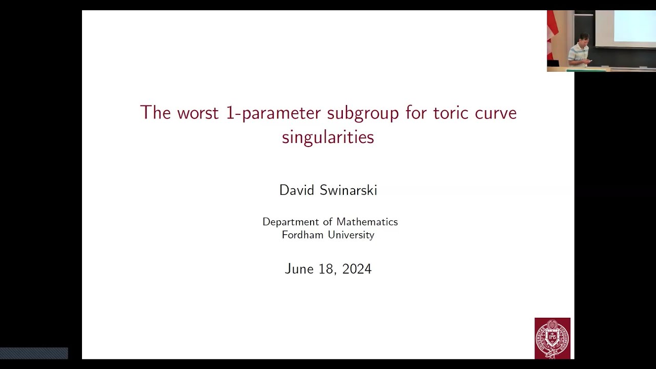 The worst 1-parameter subgroup for toric curve singularities