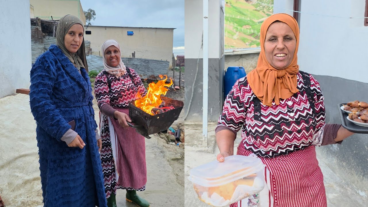 لهلا يخطي عليا عائلتي🥹نجية جبت فطورها😋تجمعو الحباب وفرحوني🤗زماني تهلا فيا🥰
