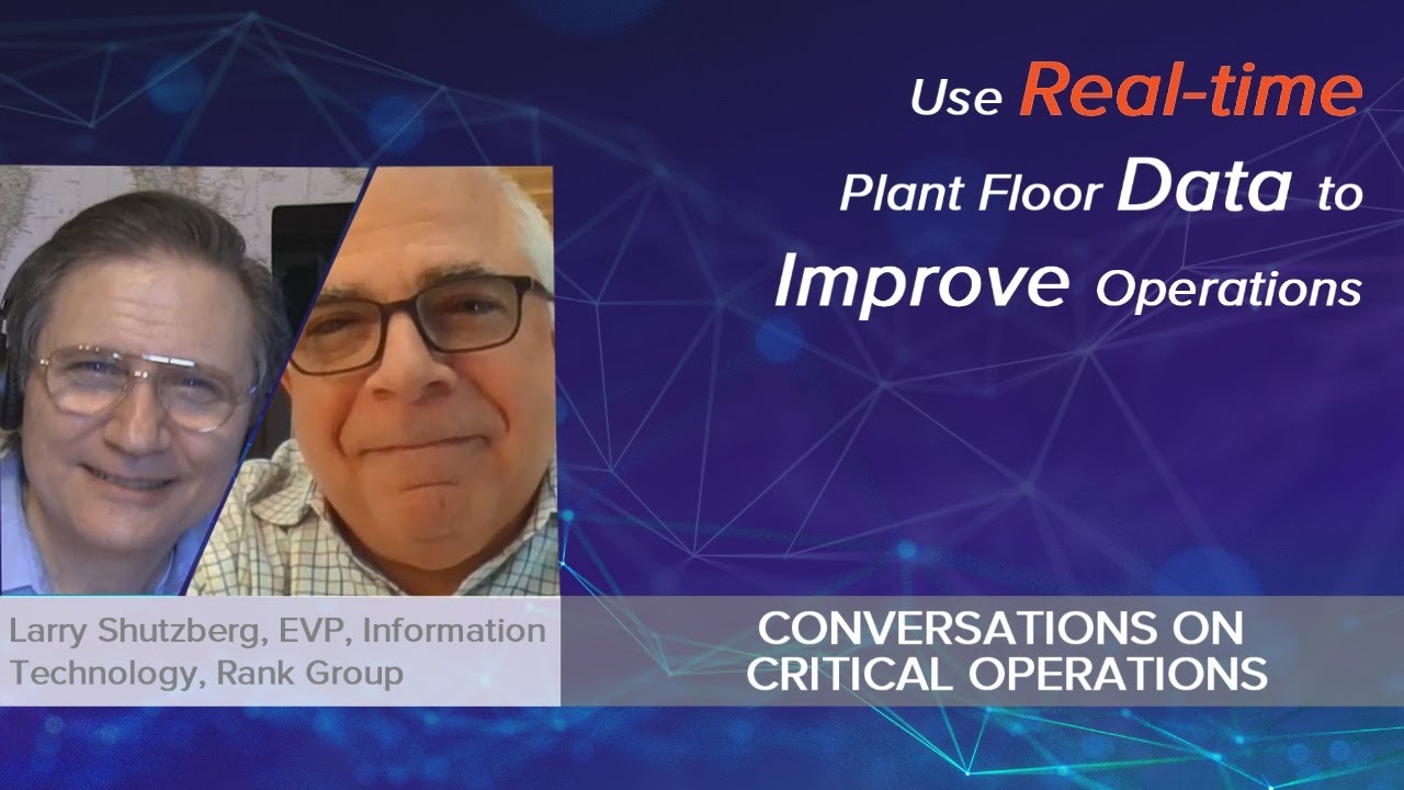 #1 How to Use Plant Floor Data to Improve Critical Operations