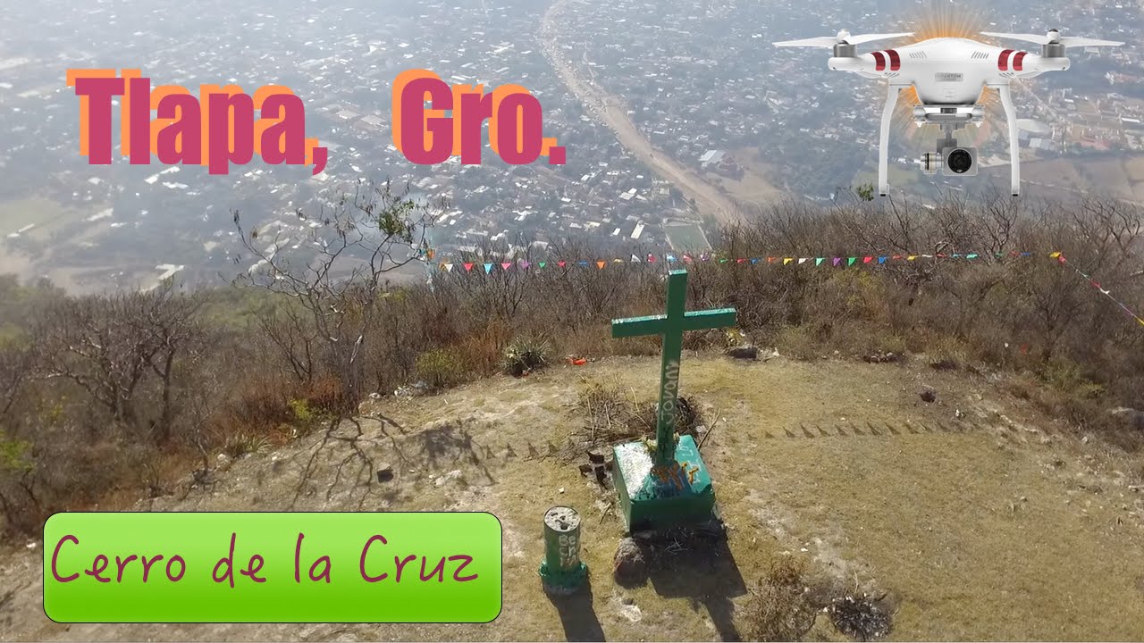 Vista Dron: Cerro de la Cruz Tlapa de Comonfort, Gro.