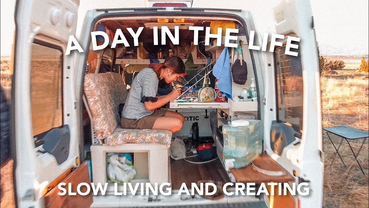 DAY IN THE LIFE AS A VAN ARTIST (slow living in the countryside)