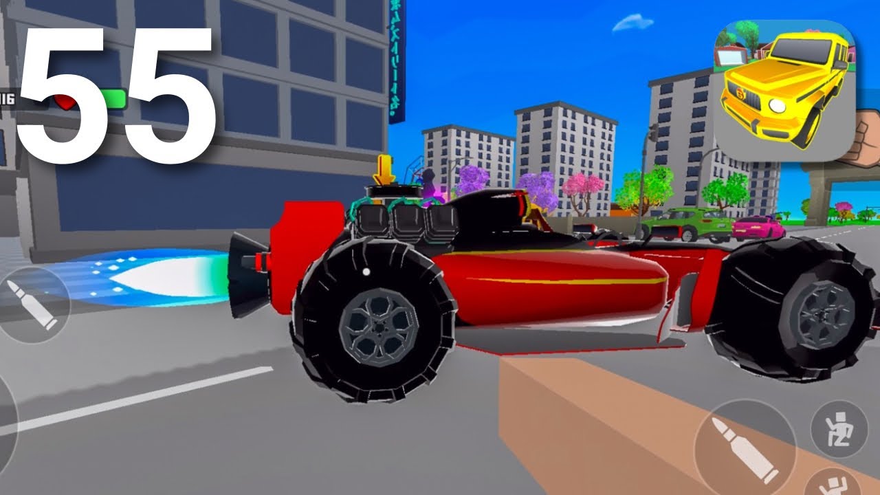 Gangs Wars: Pixel Shooter Walkthrough - Part 55 - New Car Upgrade: Rocket Formula (iOS, Android) 