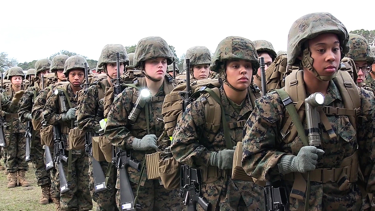 Female Marines Ready for Combat? Women Recruits Training at MCRD Parris Island