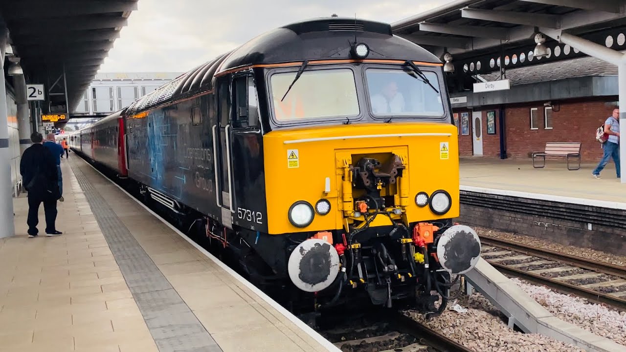 RailTour Rail Operations Group 57312+37510 At Derby From Derby To Barrow Hill LIP