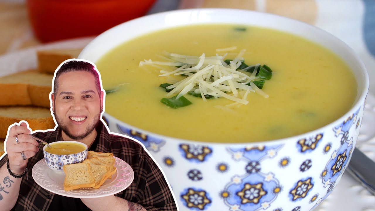 SOPA CREMOSA DE MANDIOQUINHA - RECEITAS QUE AMO