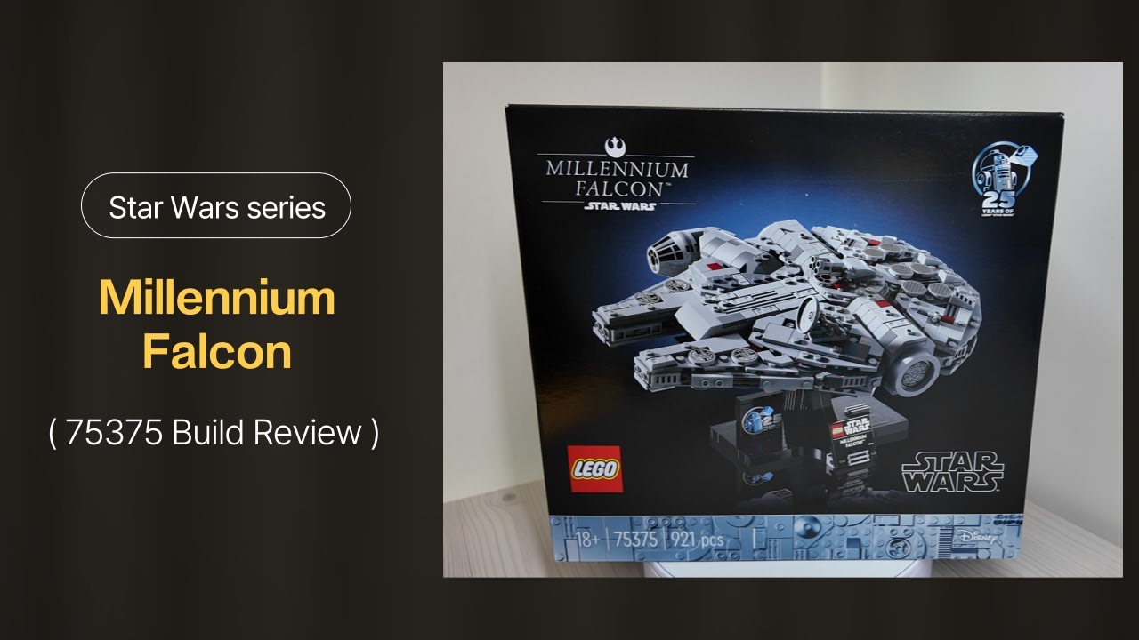 LEGO Millennium Falcon (75375) build review full ver. #lego #legostarwars  #legobuild