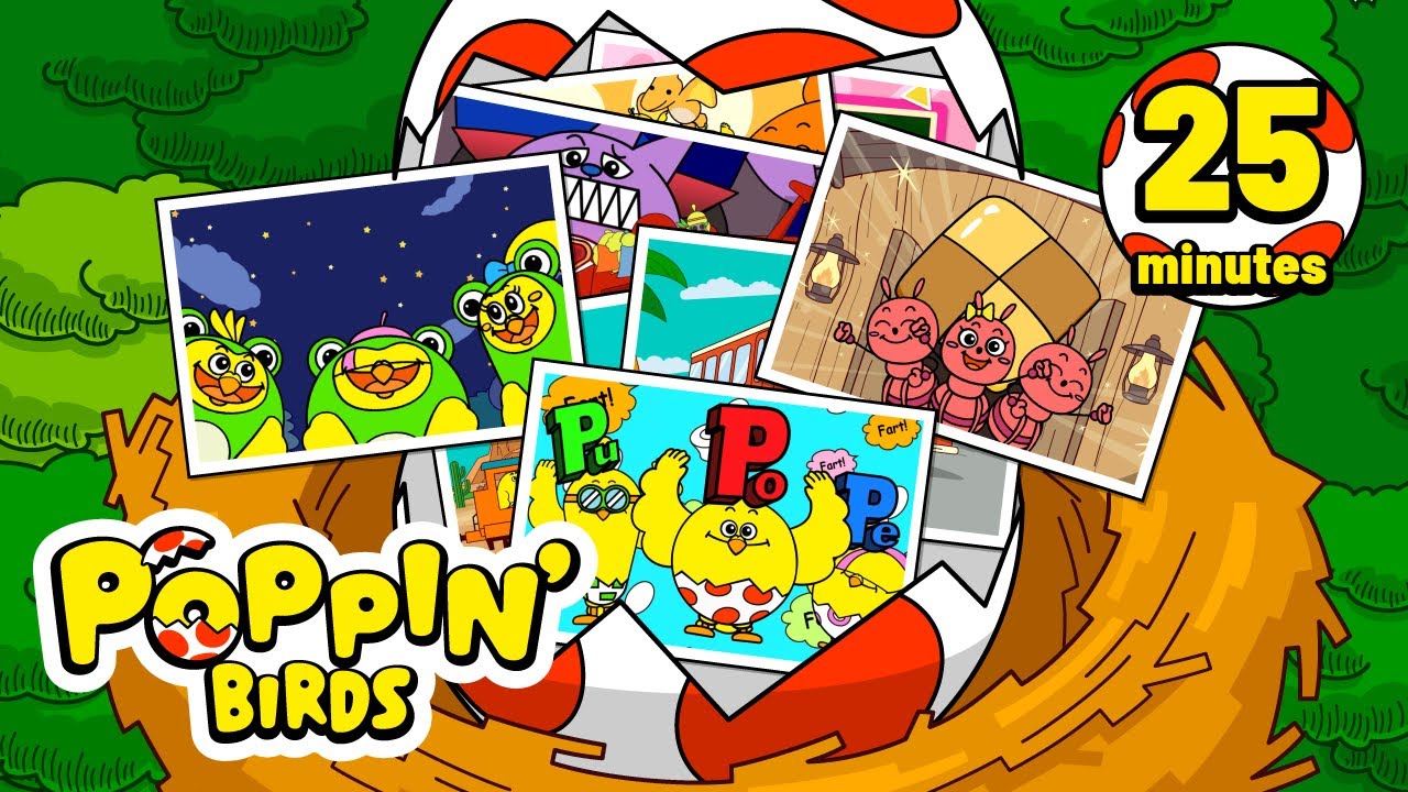 Farty Party + More Nursery Rhymes & Kids Songs / POPPIN' BIRDS