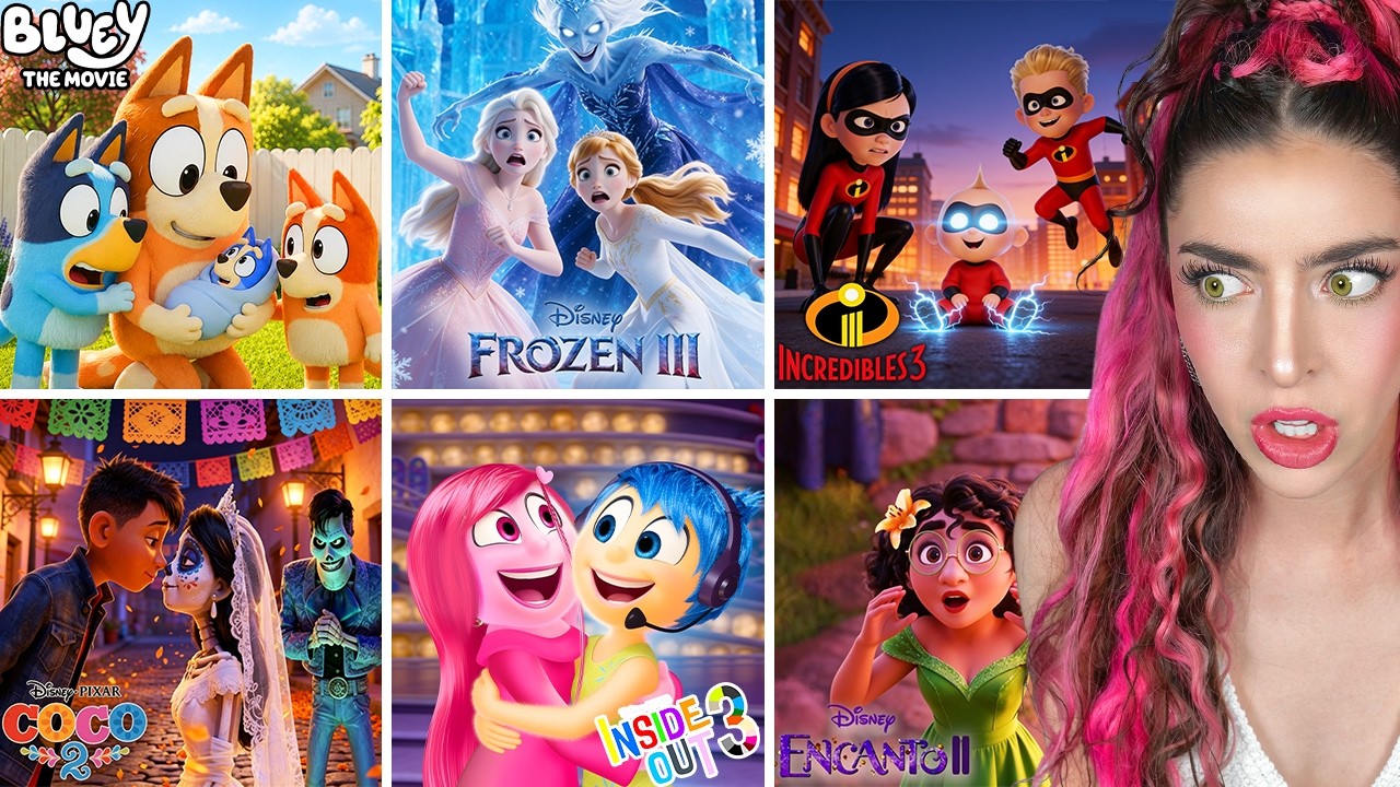 ALL NEW Disney & Pixar Movies COMING OUT 2026-2029! (FROZEN 3, THE BLUEY MOVIE, INSIDE OUT 3, MORE!)