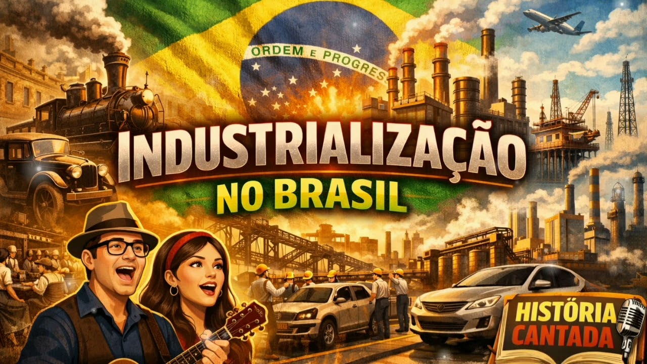Industrialização No Brasil #HistoriaCantada #HistoriaDoBrasil#ENEM#Vestibular#Educacao #AprenderHis