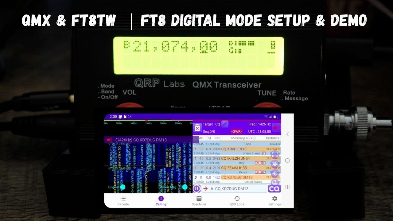 QMX и FT8TW | Настройка и демонстрация цифрового режима FT8