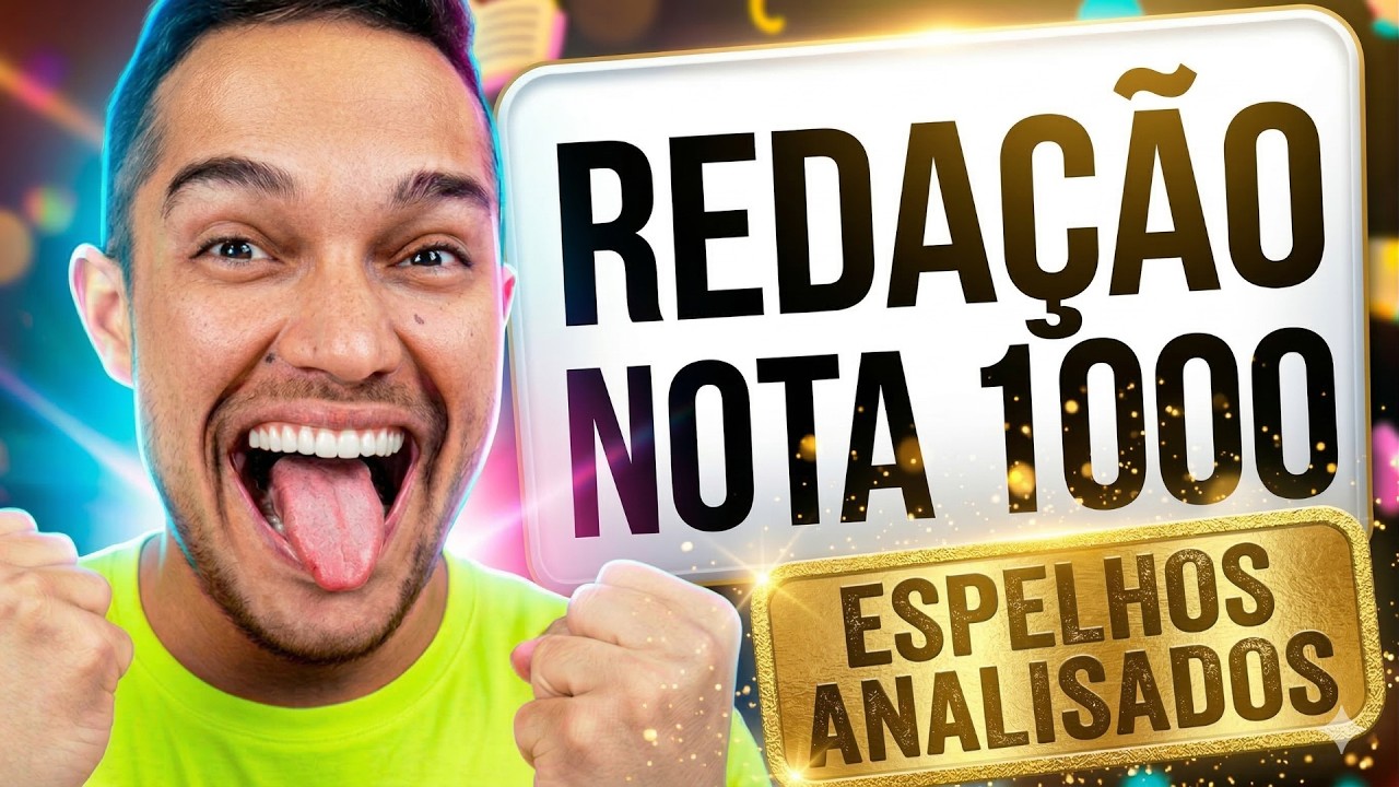 Espelho da Redação ENEM Nota 1000 analisado - REALMENTE MUDOU 😱