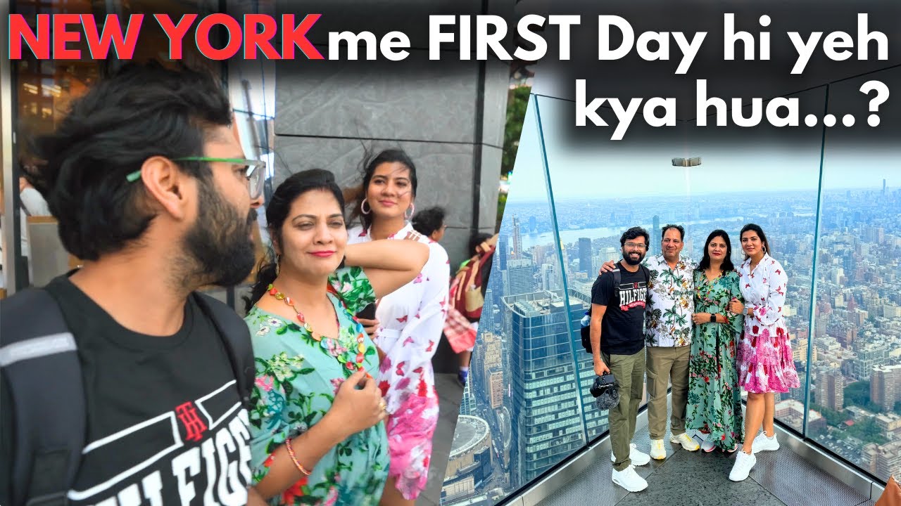 PARENTS ko NEW YORK ke Times Square ne INDIA ki yaad dila di || EDGE Skyscrapper se dekhi NYC City