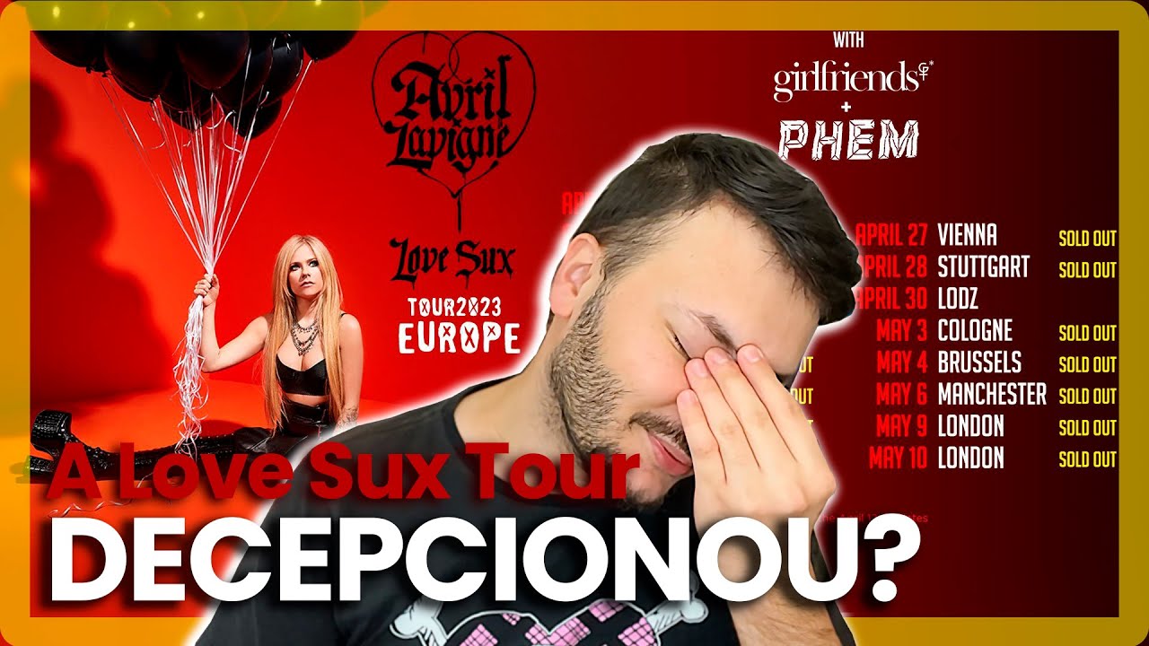 Love Sux Tour: A PIOR turnê da Avril Lavigne? setlist ruim e sem animação no palco? | Abbey Damn