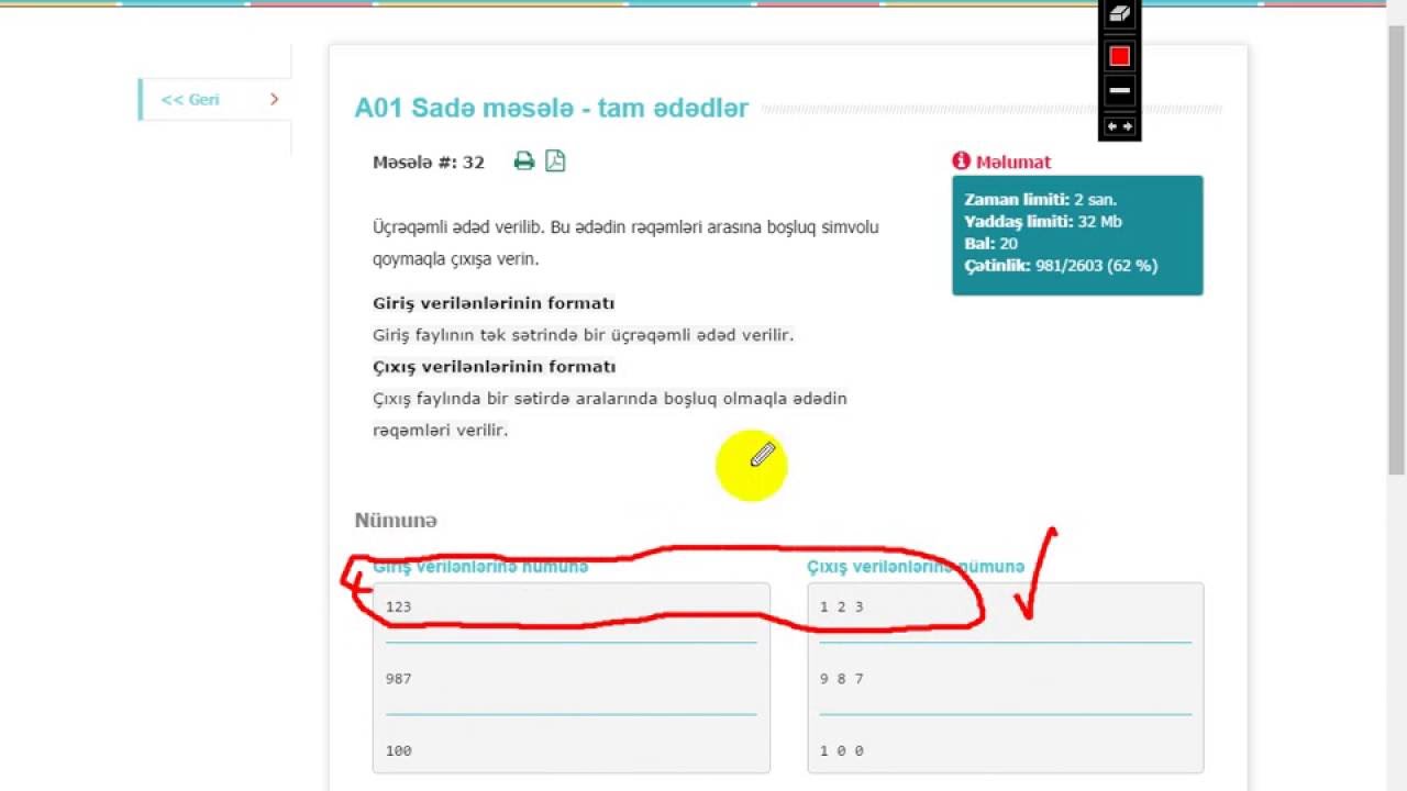 informatika edu azda mesele helli #1